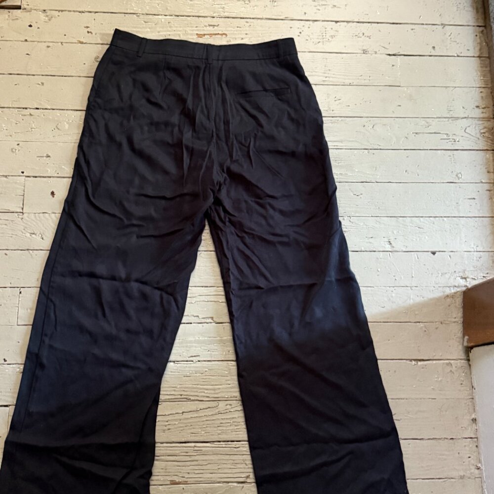 Reformation Black Wide-Leg Trousers - Picture 5 of 6